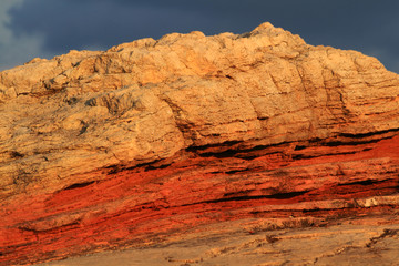 red rock in the desert
