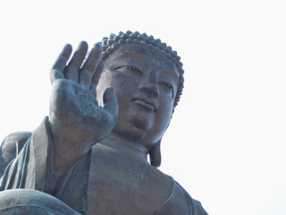 The big Buddha on Ngono Ping Village, Hong Kong.