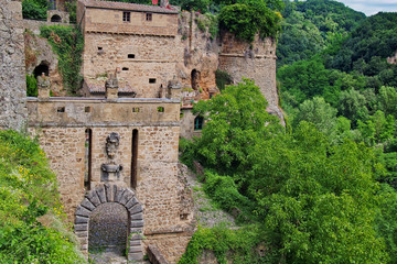 Sorano, small town in Tuscany hidden in the green