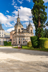Obraz premium Palace and Gardens of the Granja de San Ildefonso from the 18th century in Segovia Spain