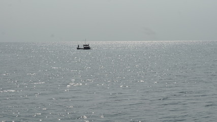 Fishing boats in the sea