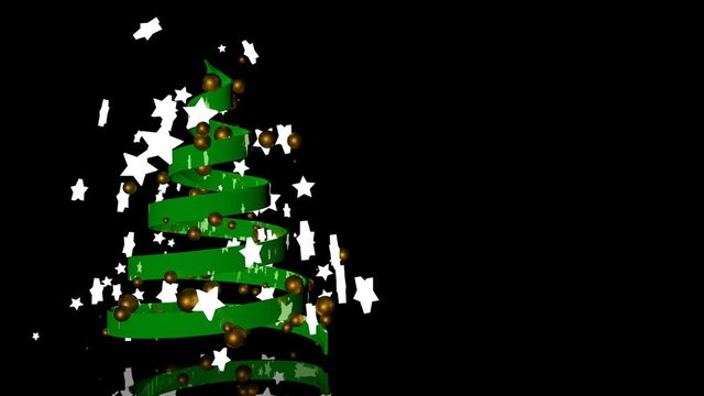 Concetto Albero di Natale verde.
