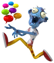 Fun zombie - 3D Illustration