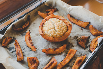 Roasted Pumpkin pieces