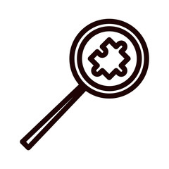 Magnifier vector icon
