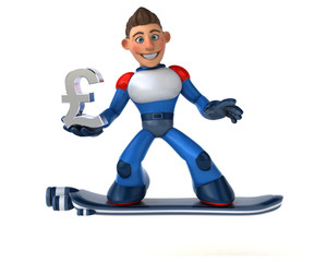 Super modern superhero - 3D Illustration