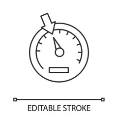 Speedometer linear icon