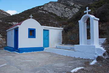 Church in Olympos on Karpathos in Greece
