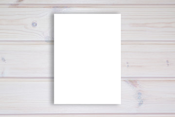 Abstract background of new light boards with natural patterns and blank white paper sheet for text, mock up,