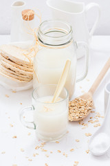 Protein source oat milk homemade product