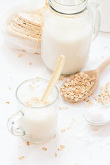 Protein source oat milk homemade product