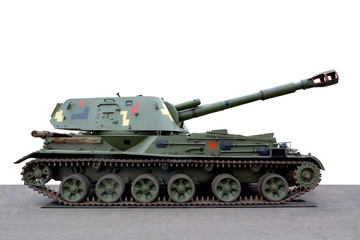 self-propelled crawler howitzer