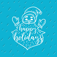 Merry Christmas typography.