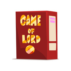Game of Lord board game box vector Illustration on a white background