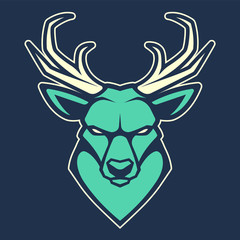 Deer Mascot Vector Icon