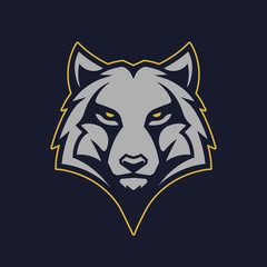 Wolf Mascot Vector Icon