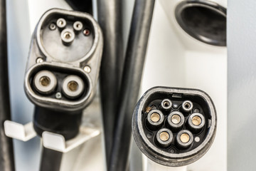 Charging plug of an electric car