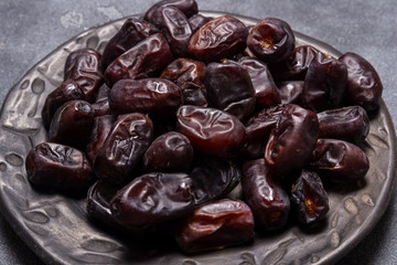 Black dates healthy dried fruits