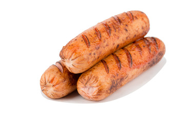 delicious grilled sausages