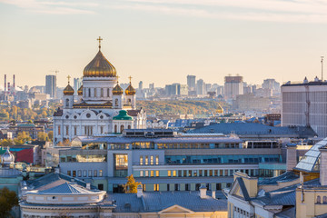 Cathedral of Christ the Savior church cathedral, Moscow, Russia.