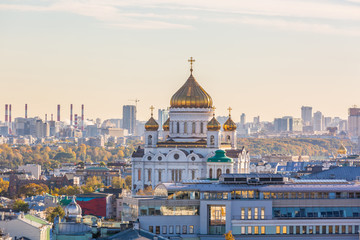 Cathedral of Christ the Savior church cathedral, Moscow, Russia.