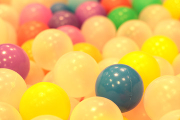 colorful balls children , funny kindergarten plastic ball pond .