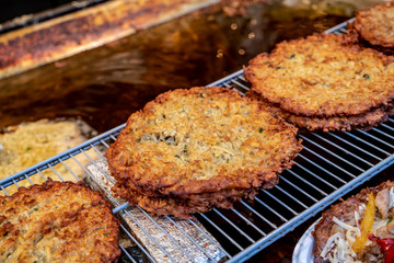 Traditional Hungarian food served in the Budapest Christmas markets