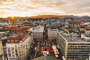 Obraz premium Budapest Hungary at sunset