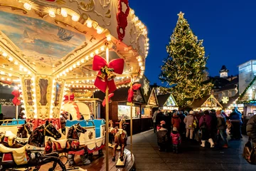 Kussenhoes Graz advent market in the main city square © Calin Stan