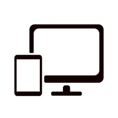 Responsive design symbol vector icon