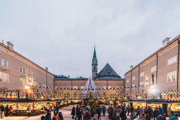 Fototapeta premium Christmas Market in Salzburg