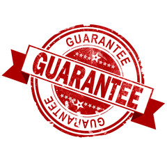Guarantee red vintage stamp