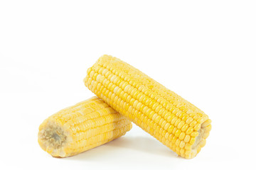 ripe corn .isolated on a white background