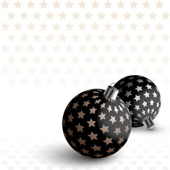 christmas balls black