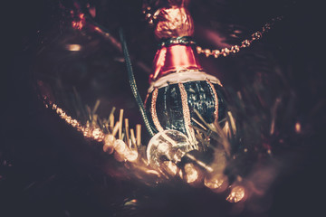 Background of Christmas Decoration on vintage style