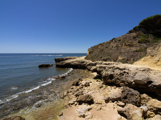 Coast of the sea in Portugal