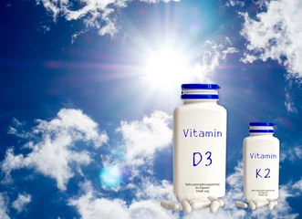 Foto op Plexiglas K2 Vitamine D3 und K2