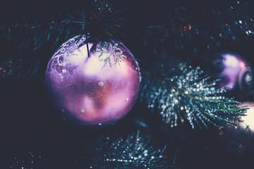 Background of Christmas Decoration on vintage style