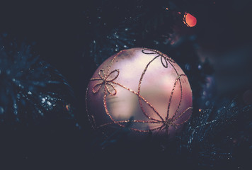 Background of Christmas Decoration on vintage style