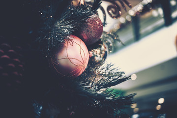 Background of Christmas Decoration on vintage style