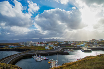 Stykkisholmur cityscape Iceland