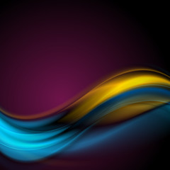 Colorful abstract smooth waves background
