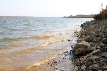 finely rocks by the shore