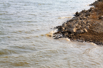finely rocks by the shore