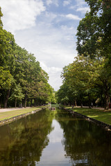 Beautiful park scene in public park