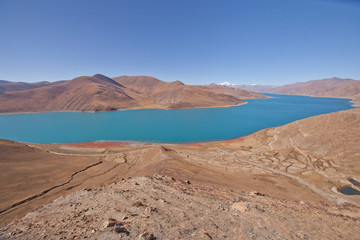 Sacred Lake Yamdrok in Tibet