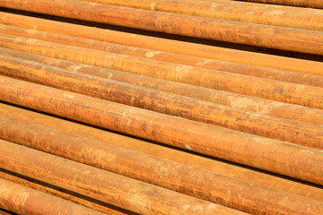 oxidation rusty metal pipe