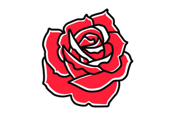 Tattoo in the style of red roses