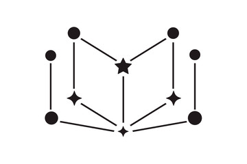 constellation of in the form of book © RM Elements