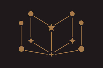 constellation of in the form of book © RM Elements